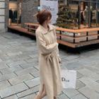 Long Sleeve Pocket Detail Knit Dress