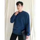 Brushed-fleece Lined Colored Neoprene Sweatshirt