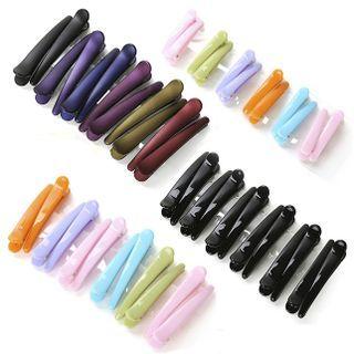 Set Of 12: Plastic Hair Clip (various Designs)