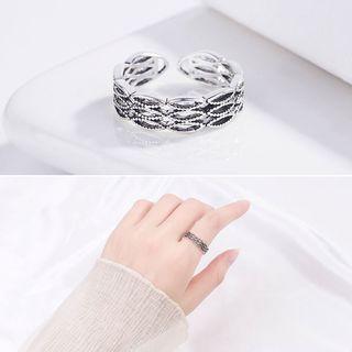 Cutout Layered Open Ring Ring - One Size