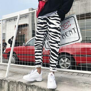 Animal Print Cropped Pants