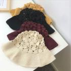 Floral Knit Bucket Hat