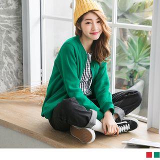 Mock Two Piece Check Panel Jacket