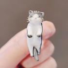 Cat Brooch Ly2240 - Gray - One Size