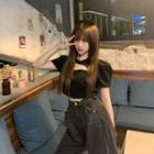 Cut Out Short-sleeve Top