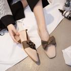 Low-heel Knot Front Pumps