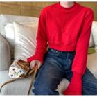 Crop Pullover Red - One Size