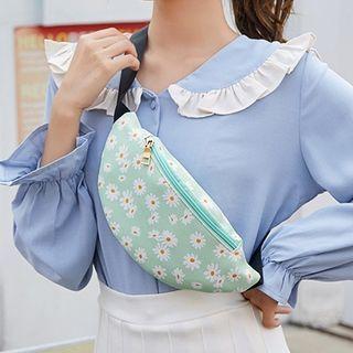 Floral Zip Sling Bag