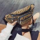 Chain Detail Leopard Sling Bag