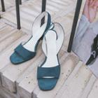 Pin-heel Slingback Sandals (4 Type)
