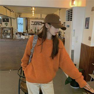 Plain Sweater Orange - One Size