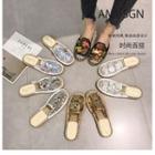 Sequined Espadrilles Mules