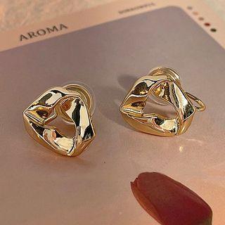 Geometric Stud Earring C-844 - 1 Pair - Gold - One Size