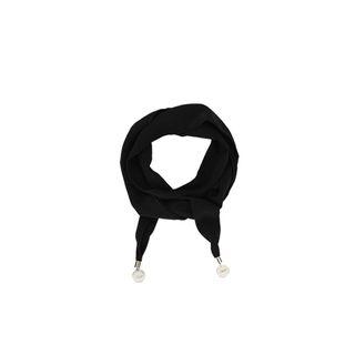 Coin-charm Slim Scarf