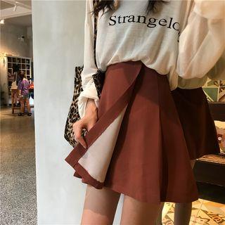 Wrap A-line Mini Skirt