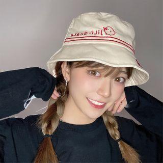 Pattern Embroidered Bucket Hat