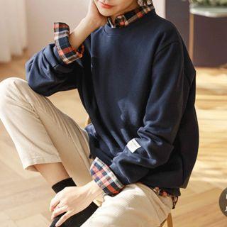 Brushed-fleece Lined Loose-fit Sweatshirt