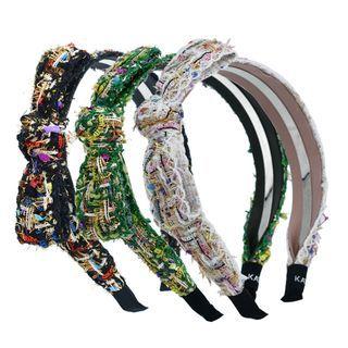 Bow Tweed Hair Band