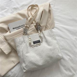 Chain Detail Floral Tote Bag