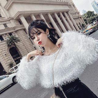 Furry Sweater White - One Size