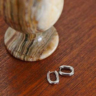 Oval Hoop Earrings