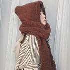 Hooded Scarf With Mittens