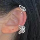 Butterfly Ear Cuff Single - 1531a - Silver - One Size
