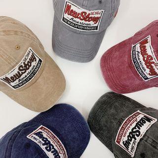 Washed Label Applique Cap