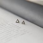 Triangle Sterling Silver Earring 1 Pair - Silver - One Size