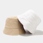 Reversible Corduroy Fluffy Bucket Hat