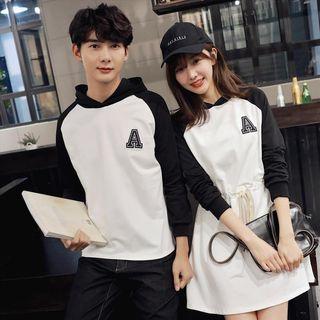 Couple Hoodie / Long-sleeve Hooded A-line Dress