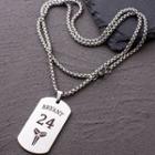 No. 24 Steel Necklace Silver - One Size