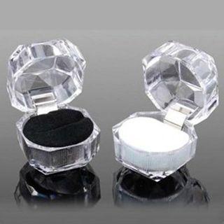 Faux Crystal Ring Jewelry Box