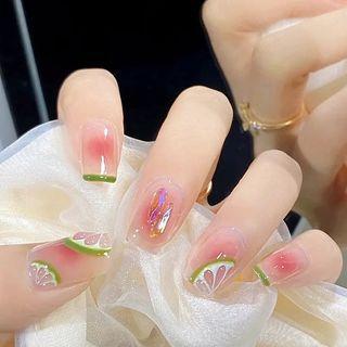Lemon Faux Nail Tips