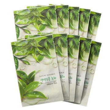 Nature Republic - Real Nature Mask Sheet (green Tea) 10 Sheets