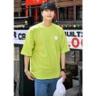Normal Print Colored Boxy-fit T-shirt