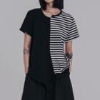 Short Sleeve Stripe Panel T-shirt