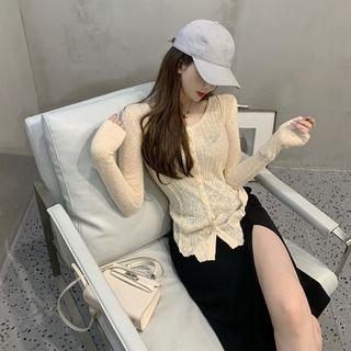 Long-sleeve Jacket / Slit Skirt