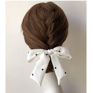 Polka Dot Bow Hair Tie