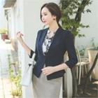 3/4-sleeve Hidden-hook Jacket