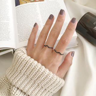 Wavy Ring K454 - Silver - One Size
