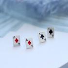 Poker Card Ear Stud