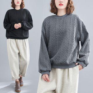 Cabled Sweatshirt