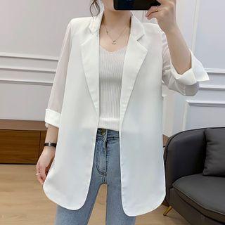 Plain Light Blazer