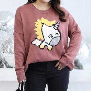 Unicorn Print Sweater