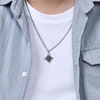 Knot Pendant Stainless Steel Necklace Silver - One Size