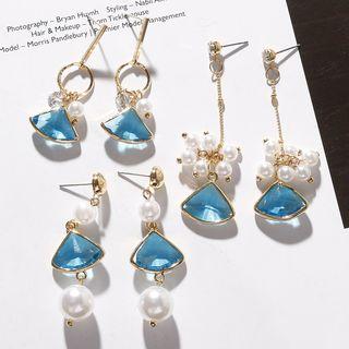 Faux Pearl Rhinestone Drop Earring (various Designs)