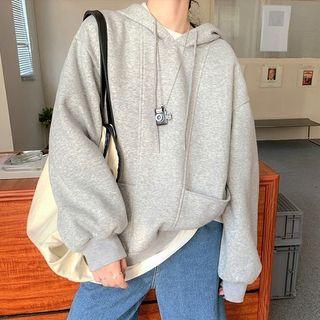 Pocket Detail Hoodie / Plain T-shirt