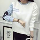 Panel Letter Sweatshirt