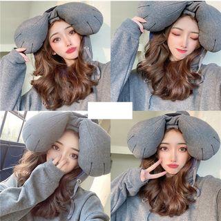Animal Loose-fit Hooded Pullover Dark Gray - One Size